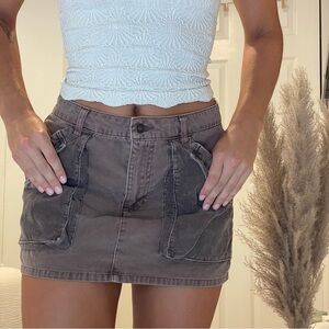 Brown corduroy skirt🐻